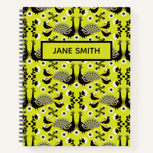 Original Peacock Art Home Decor Notebook