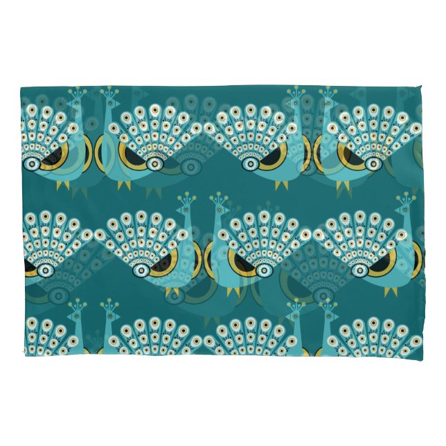 Original Peacock Art Home Decor Pillowcase (Front-Left)