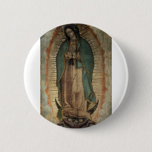 Original Picture of Our Lady of Guadalupe 6 Cm Round Badge