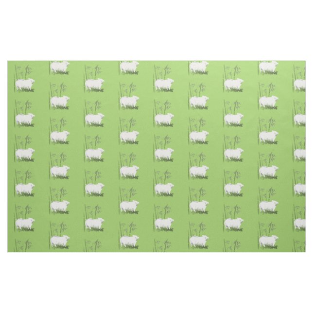 Original Pig and Bamboos choose colour 2 Fabric (Fat Quarter)