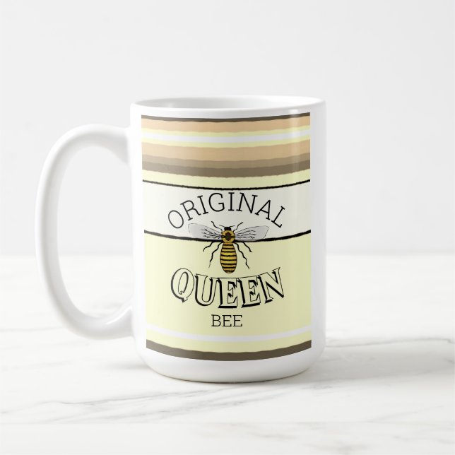 Original Queen Bee Stripes Coffee Mug (Left)