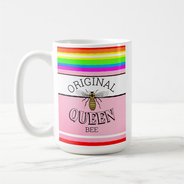 Original Queen Bee Stripes Coffee Mug (Left)