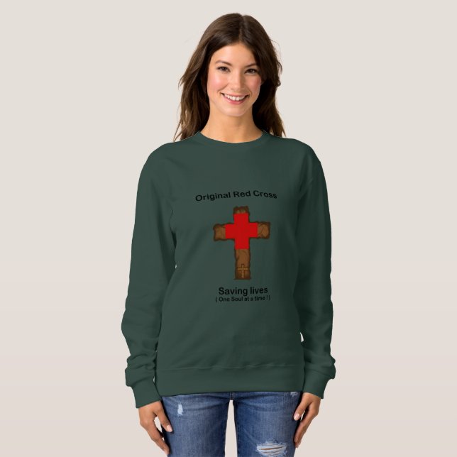 Original Red Cross (ladies sweatshirt) Sweatshirt (Front Full)
