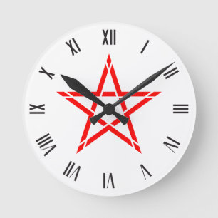 Original Red Star symbol Watch Round Clock