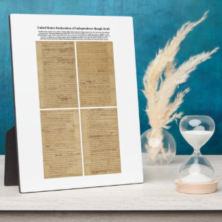 ORIGINAL Rough Draught   Declaration of Plaque