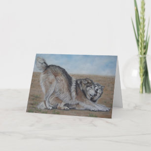 original scenic wolf  card