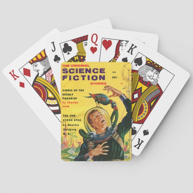 original science fiction playing cards (Back)