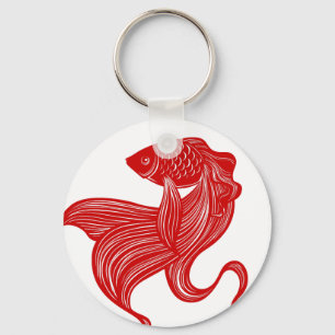 Original Scissors-cut Goldfish Keychain