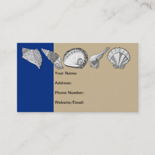 Original Seashell Collection Art Business Card