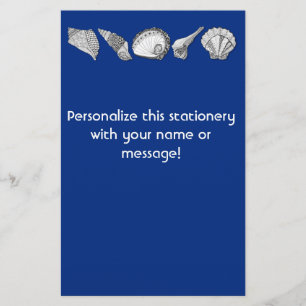 Original Seashell Collection Art Stationery