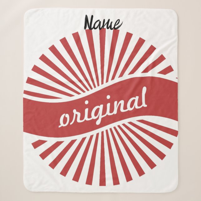 Original Sign Logo Thunder_Cove  Sherpa Blanket (Front)