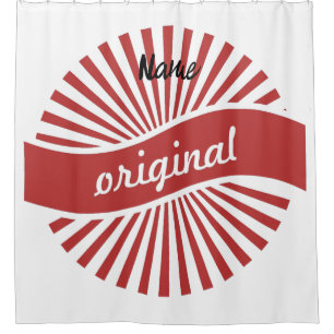 Original Sign Logo Thunder_Cove Shower Curtain