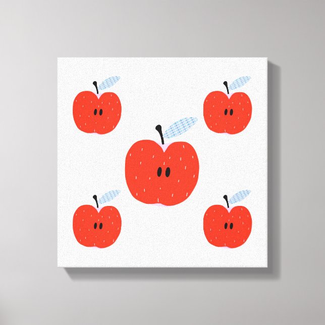 Original Simple Art Apples Canvas Prints (Front)