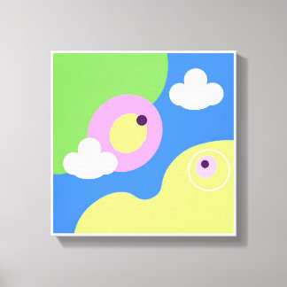 Original Simple Art Blue Bird Prints