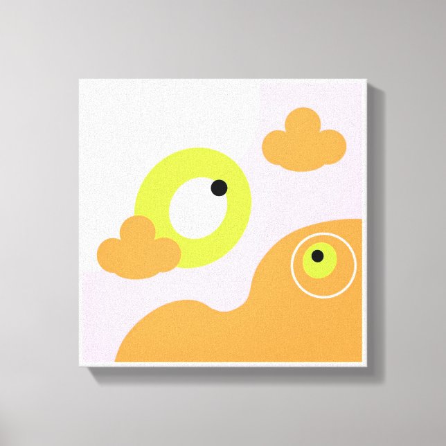 Original Simple Art Pink Bird Prints (Front)