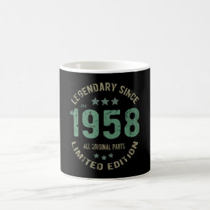 Original Since 1958 Vintage Legend Birthday Gift Coffee Mug