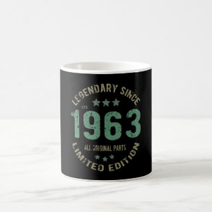 Original Since 1963 Vintage Legend Birthday Gift Coffee Mug