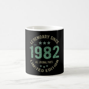 Original Since 1982 Vintage Legend Birthday Gift Coffee Mug