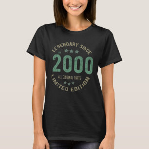 Original Since 2000 Vintage Legend Birthday Gift T-Shirt