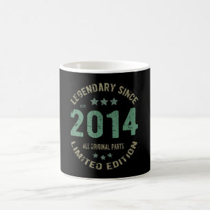 Original Since 2014 Vintage Legend Birthday Gift Coffee Mug