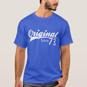 Original Since 73 Baseball Inspired Birthday TEE