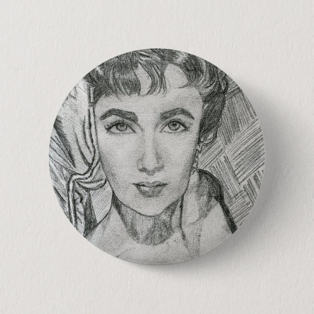Original sketch 6 cm round badge (Front)