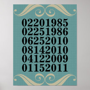Original Special Dates Poster