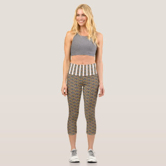 Original spin art capri leggings