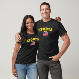 Original SPORTS USA Flag true Classic Fashion T-Shirt