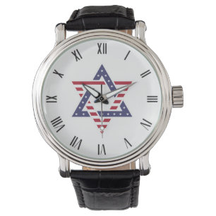 Original Star of David symbol stylised USA flag Wa Watch
