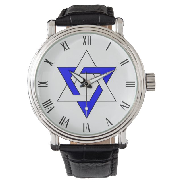 Original Star of David symbol Two colours Watch (Front)