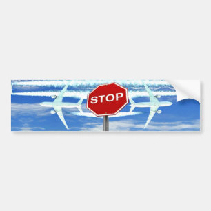 Original Stop Chemtrails Bumper Sticker