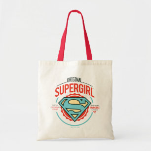 Original Supergirl Vintage Logo Badge Tote Bag