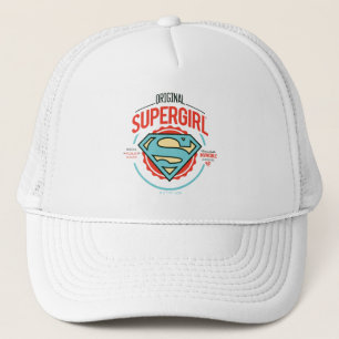 Original Supergirl Vintage Logo Badge Trucker Hat