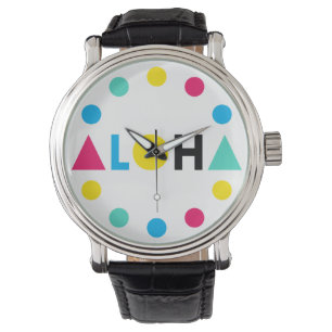 Original text ALOHA colour letters Watch