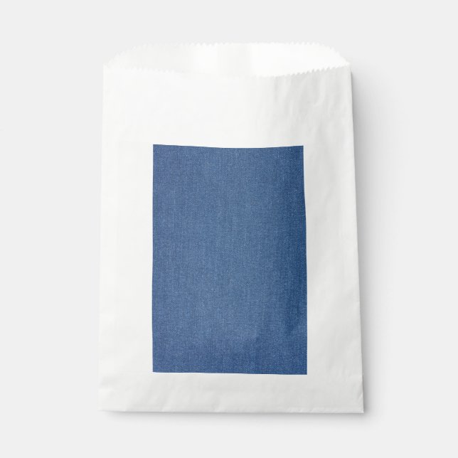 Original textile fabric blue fashion jean denim favour bags (Front)