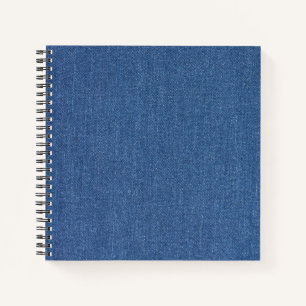 Original textile fabric blue fashion jean denim notebook