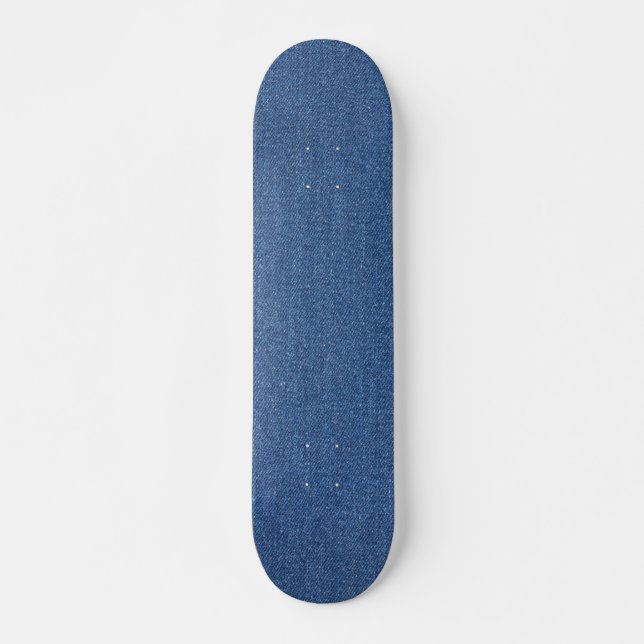 Original textile fabric blue fashion jean denim skateboard (Front)