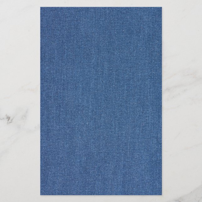 Original textile fabric blue fashion jean denim stationery (Front)