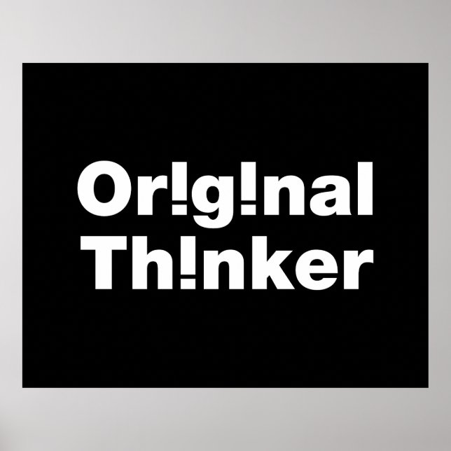 Original Thinker Poster (Front)