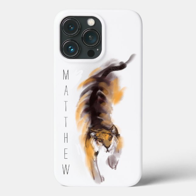 Original Tiger Painting Chinese Zodiac Birthday iP Case-Mate iPhone Case (Back)