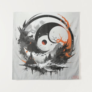 Original Tranquil Koi  Tapestry
