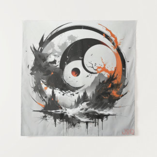 Original Tranquil Koi  Tapestry