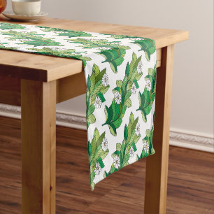 Original Trendy flowers of camomile floral pattern Short Table Runner