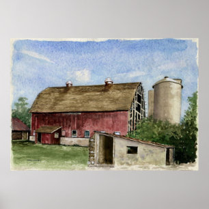 Original Trescher Barn - poster