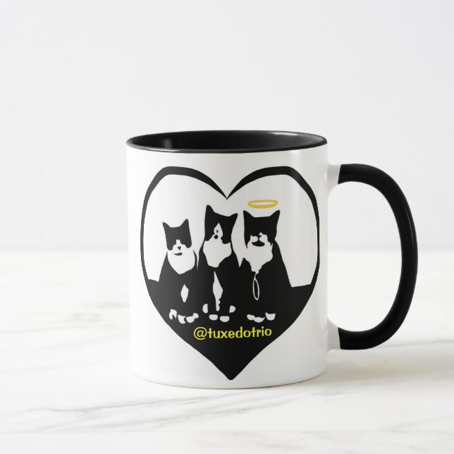 Original TuxedoTrio Heart Mug (Right)