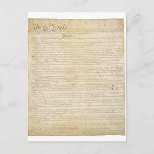 Original United States Constitution Page 1 Postcard