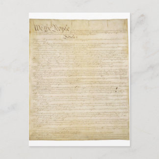 Original United States Constitution Page 1 Postcard