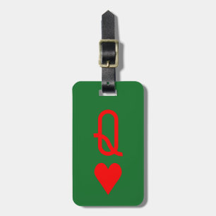 Original Valentine's Day Queen of hearts Luggage Tag
