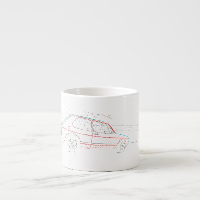 Original VDubWear mk1 golf design 1 Espresso Cup (Front)